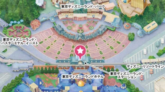 ディズニーランドハッピーエントリー場所